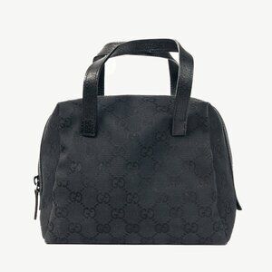 Gucci Balthus Black GG-Canvas Mini Tote Bag